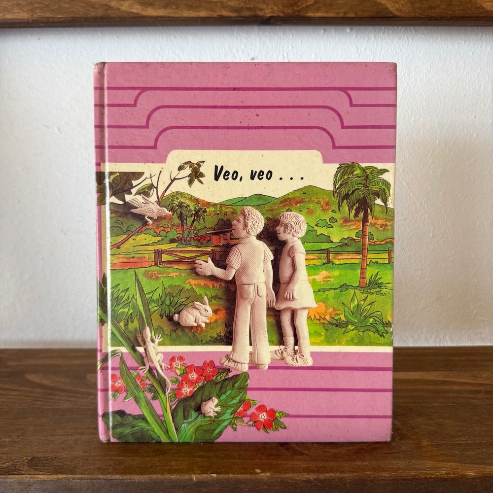 Vintage 1986 Libro Veo Veo Puerto Rico Spanish Reading Textbook Laidlaw Book